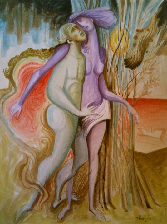 PARADISE IS ALWAYS AWAY. 30X40 CM.  αντίγραφο